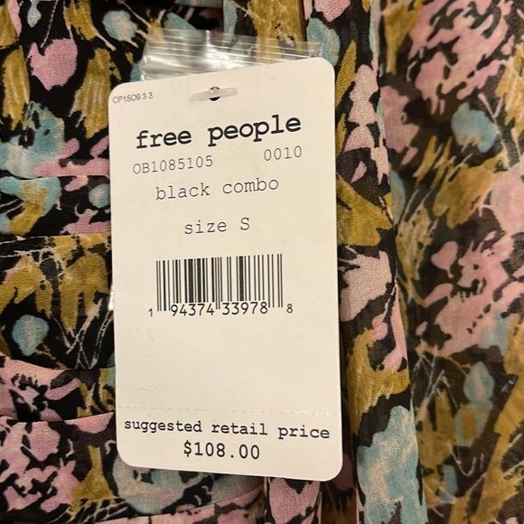 🆕Free People Mabel Printed Blouse - Picture 12 of 13